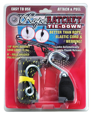 1/8" Rope Ratchet - Max Load Limit 75 lbs.