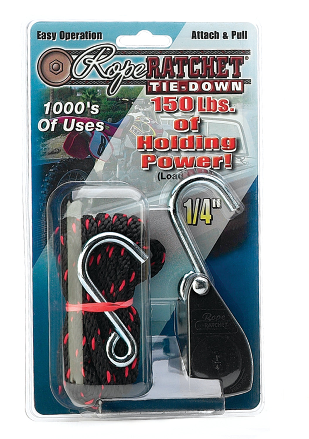 1/4 Rope Ratchet - Max Load Limit 150 lbs.