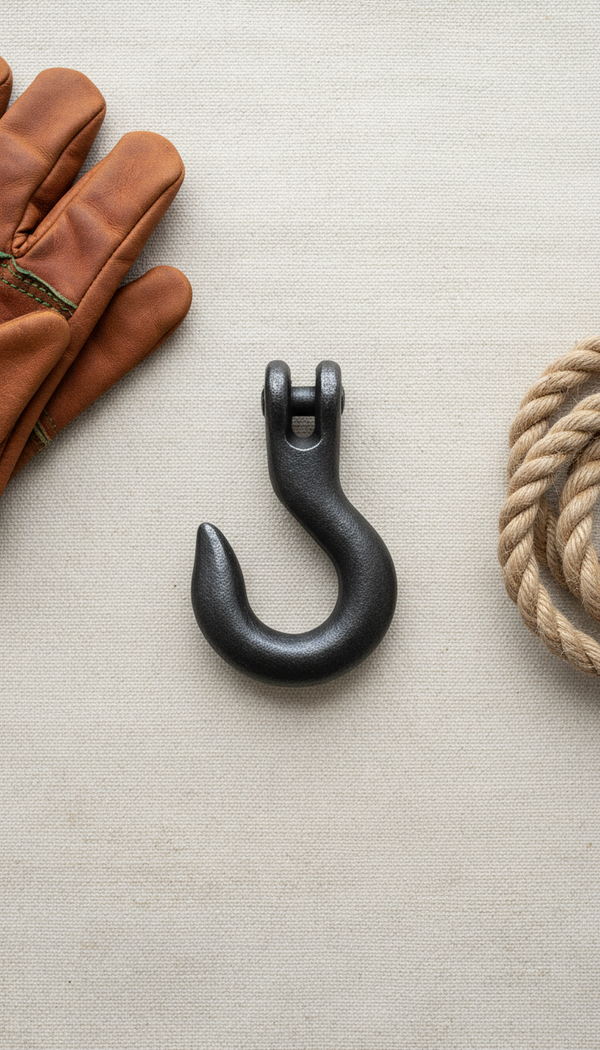 metal hook with safety latch